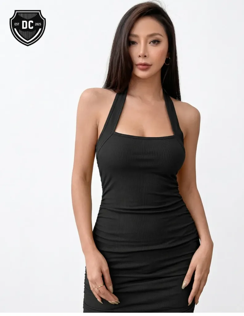 Trendy Women Bodycon Dress (XS, Black)