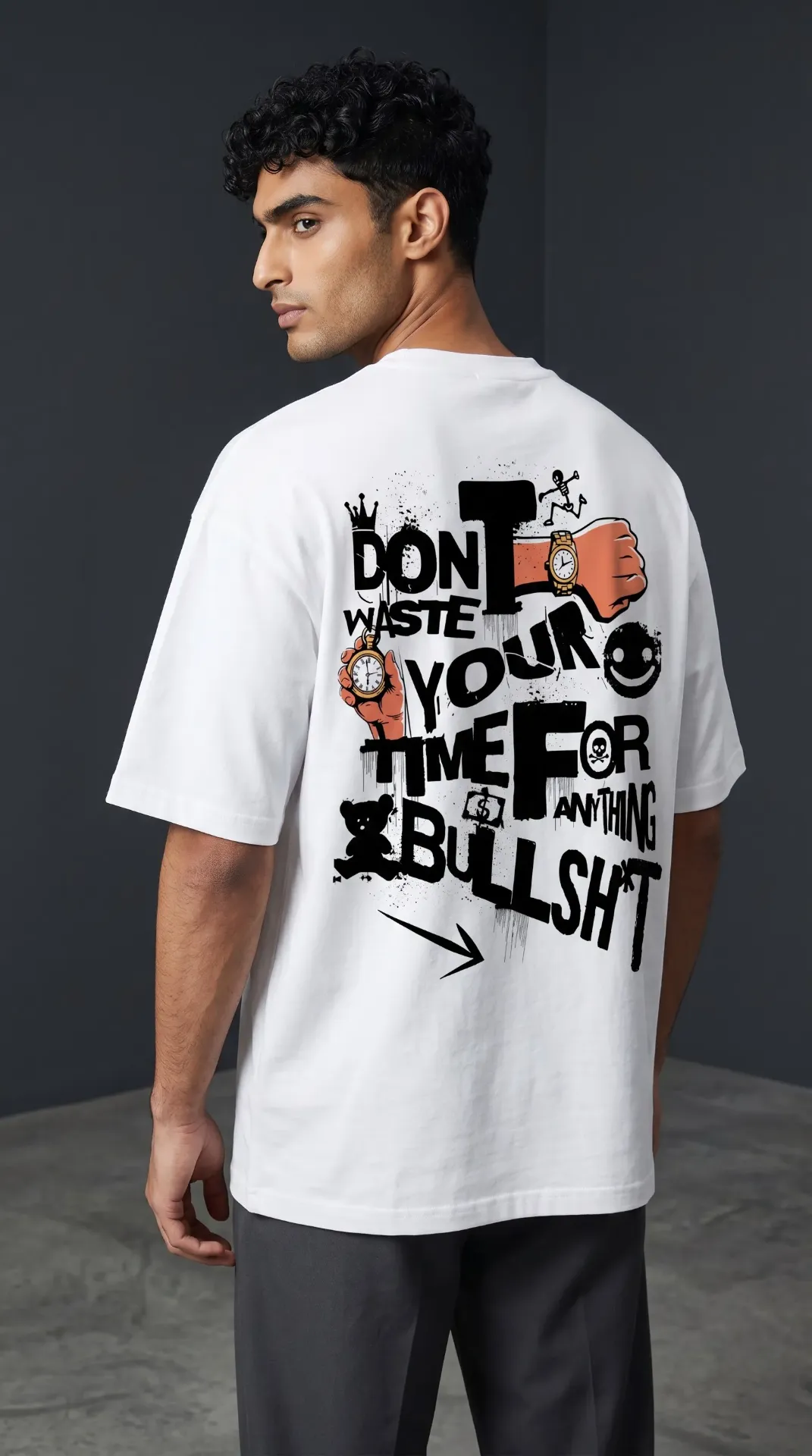 DARK EDITION WHITE OVERSIZED