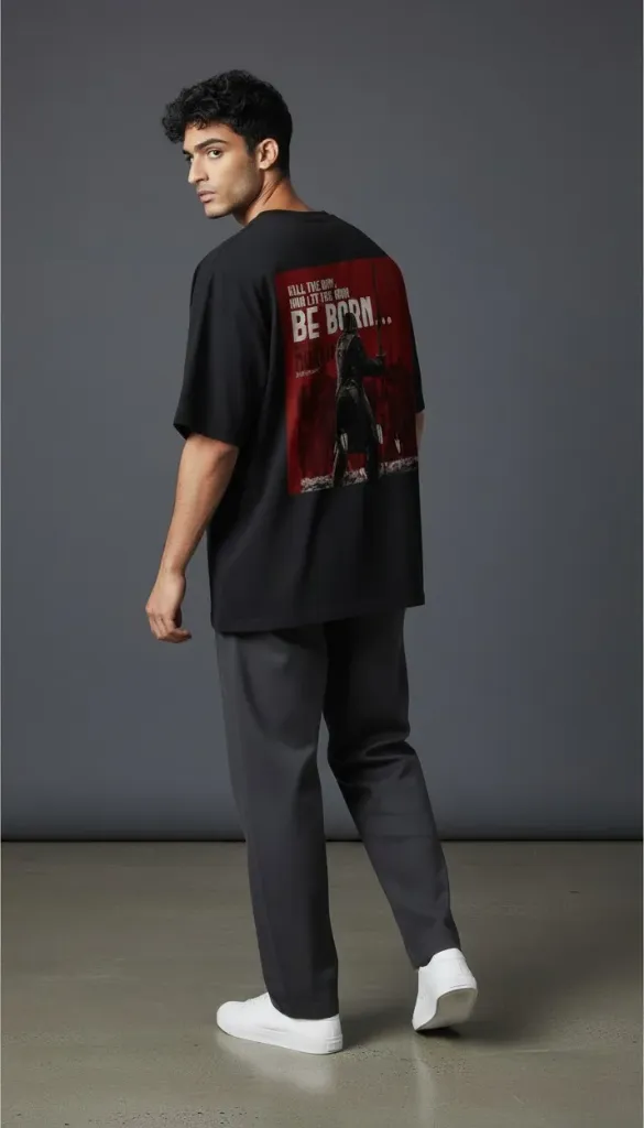 DARK EDITION BLACK OVERSIZED T-SHIRT (S)