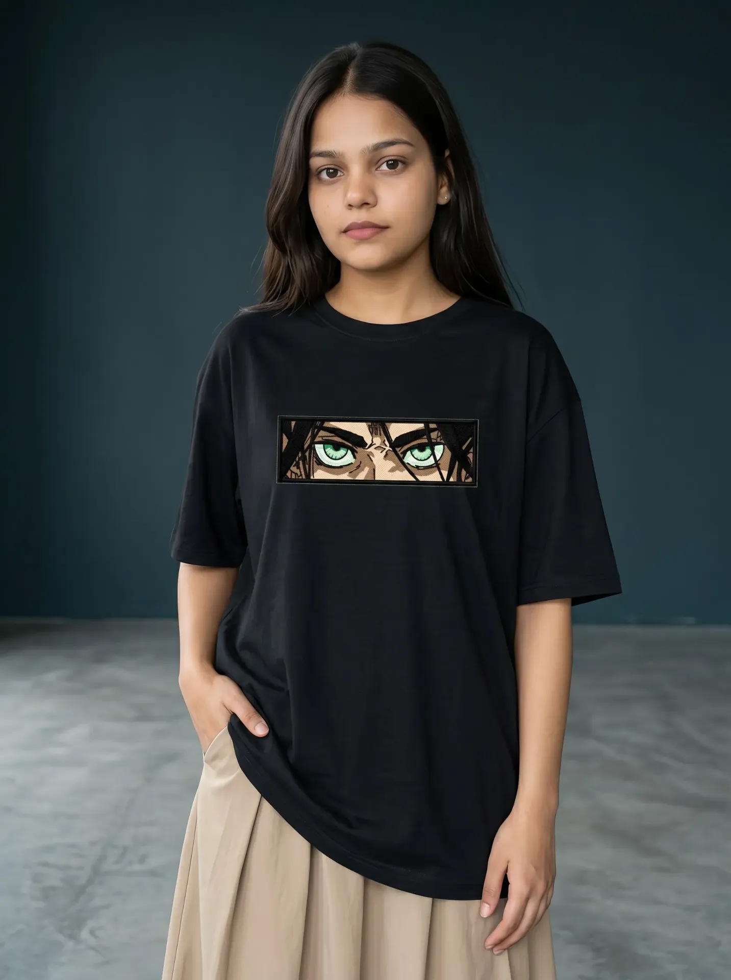 Freedom Protocol Oversized T-Shirt | Anime Streetwear Black Tee | Dark Clown