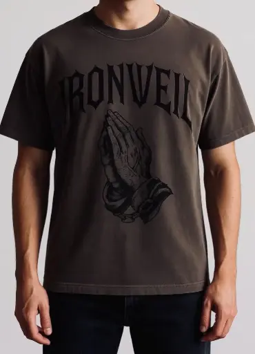IRONVEIL PRAYING OVERSIZED T-SHIRT
